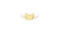 a gold leaf on a black background
